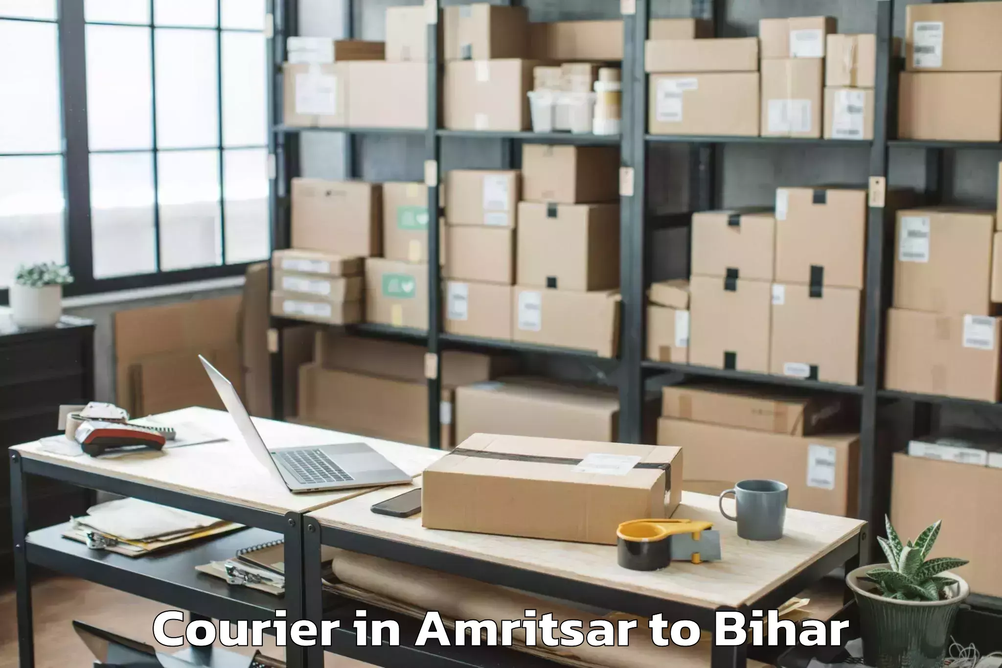 Leading Amritsar to Akbar Pur Barari Courier Provider